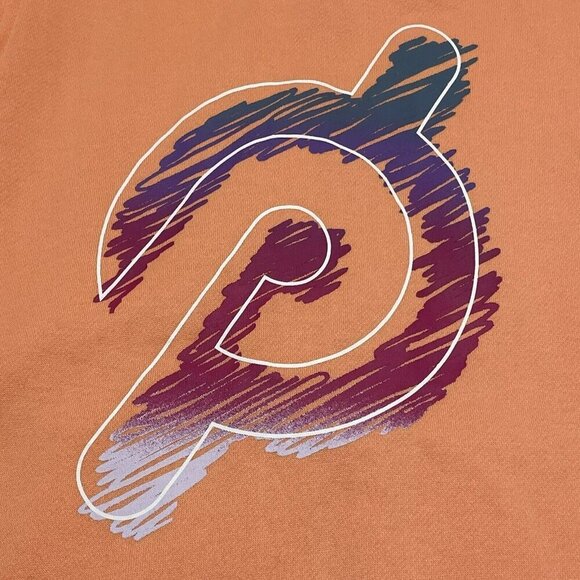 Peloton Ultimate Hoodie Fleece Jacket Women Size S Orange Zip Pocket Logo Iconic - Picture 5 of 12